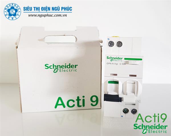 RCBO 1P+N 32A 30mA Acti 9 Schneider (A9D31632)