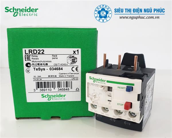 Rơ le nhiệt Schneider - LRD22 (16-24A)