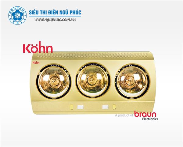 Đèn sưởi 3 bóng Kohn/Braun - KN03G