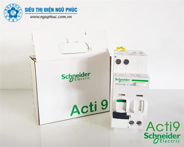 RCBO 1P+N 16A 30mA Acti 9 Schneider (A9D31616)