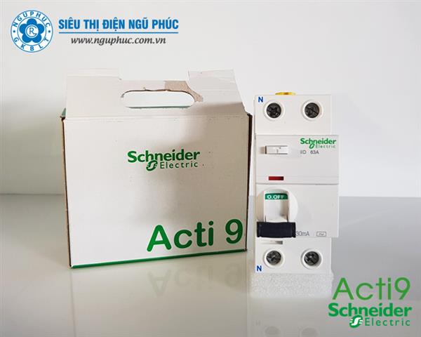 Chống dòng rò RCCB 2P 63A Acti9 Schneider (A9R71263)