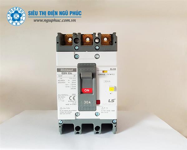 Át chống giật ELCB EBN 53c 3P 30A LS