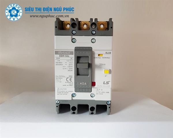 Át chống giật ELCB EBN 53c 3P 40A LS   