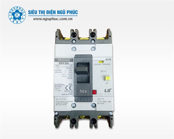 Át chống giật ELCB EBN 53c 3P 50A  LS 