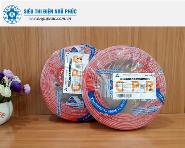 Dây điện nhập khẩu Italy 1 x 2,5 (H07V-K)