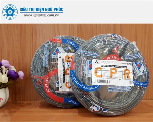 Dây điện nhập khẩu Italy 1 x 4 (H07V-K)