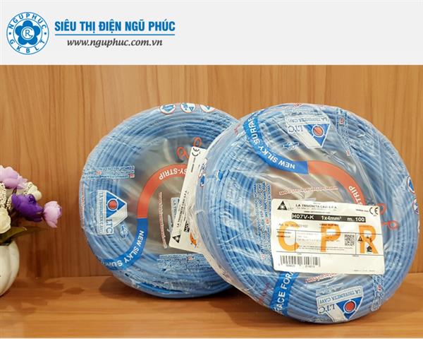 Dây điện nhập khẩu Italy 1 x 4 (H07V-K)