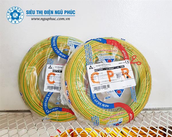 Dây tiếp địa nhập khẩu Italy 1 x 1,5