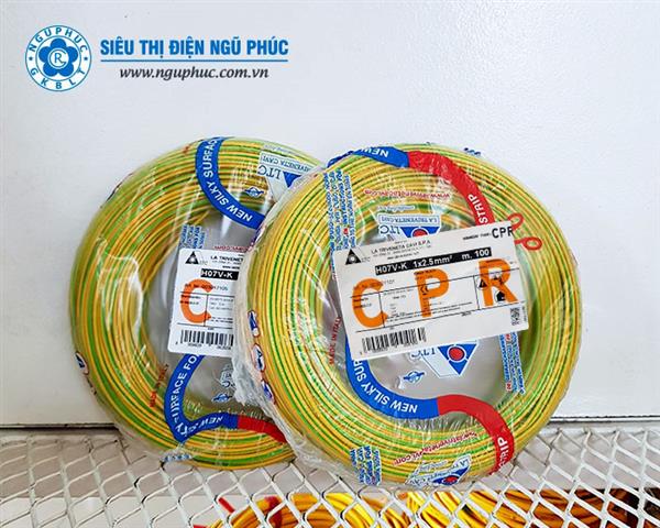 Dây tiếp địa nhập khẩu Italy 1 x 2,5