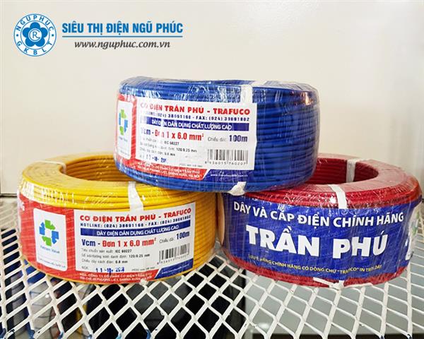 Dây đơn Trần Phú 1 x 6