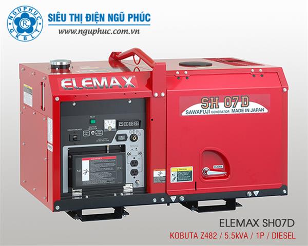 Máy phát điện nhập khẩu Elemax SH07D (5.5kVA)