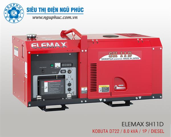 Máy phát điện nhập khẩu Elemax SH11D (8.0kVA)