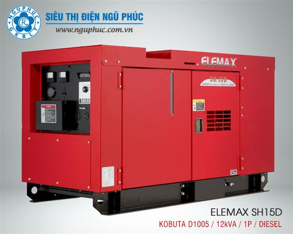 Máy phát điện nhập khẩu Elemax SH15D (12kVA)