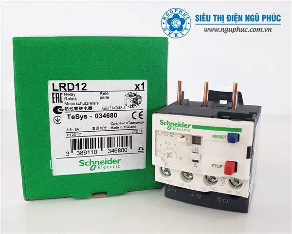 Rơ le nhiệt Schneider - LRD12 (5.5 - 8A)