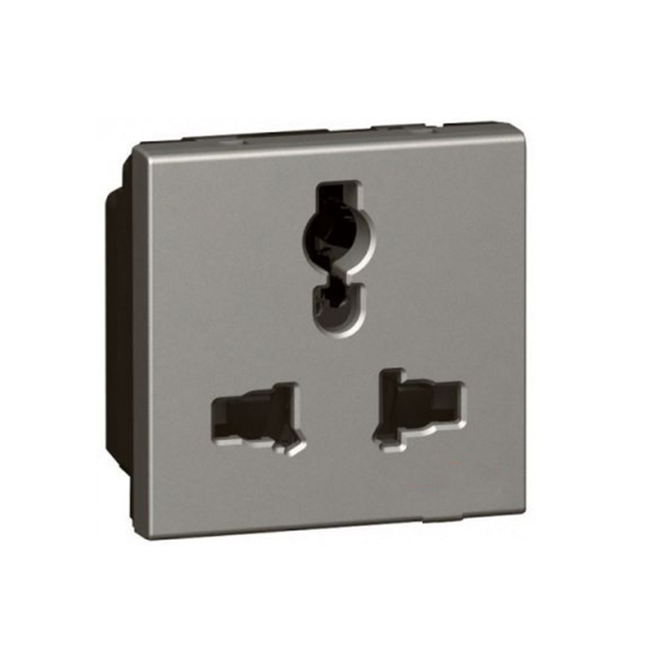 Ổ đơn 3 chấu đa năng Legrand - 572623 (Gray)