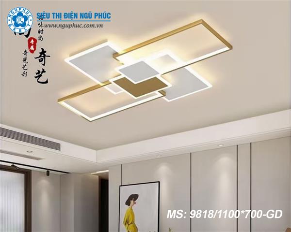 Đèn ốp trần Led hiện đại 9818