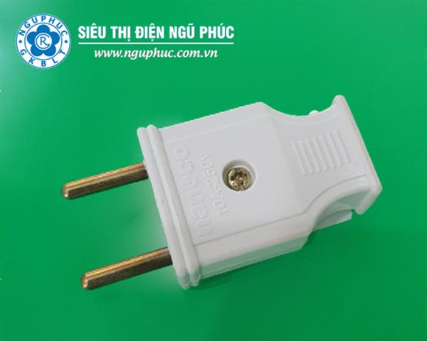 Phích cắm 2 chân tròn 10A Nanoco (NP10250D)